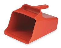 2RVX9 Mega Hand Scoop, Poly, 128 Oz, Red