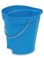 2RVY4 Pail, 3 Gal., Blue, Polypropylene