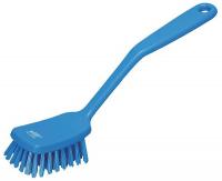 2RWC5 Dish Brush, Blue, Polyester, 12In.