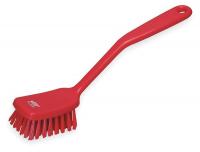 2RWC6 Dish Brush, Red, Polyester, 12In.
