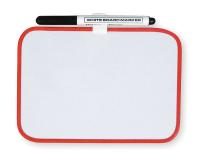 2RXE5 Dry Erase Board, 5-1/2&quot; W, Red