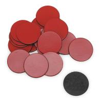2RXH4 Magnets, 3/4 In Round, Red, PK20