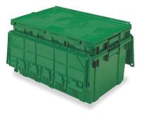 2RY32 Container, Attached Lid, L27, W 16 9/10, Grn
