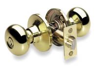 2RYD1 Door Knob Lockset, Biscuit, Entrance