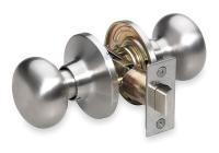 2RYD6 Door Knob Lockset, Biscuit, Passage