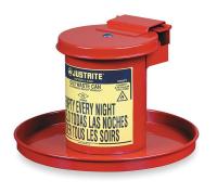 2RYG8 Drain Can, 1/2 Gal., Red, Galvanized Steel