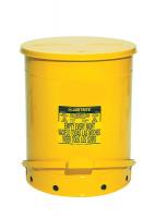 2RYH4 Oily Waste Can, 21 Gal., Steel, Yellow