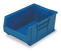 2TA71 Stack Bin, Jumbo, Open Hopper, Blue