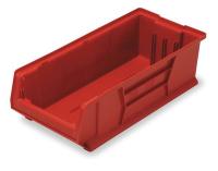 2TA89 Stack Bin, Jumbo, Open Hopper, D 6 3/4, Red