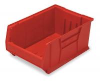 2TA93 Stack Bin, Jumbo, Open Hopper, Red