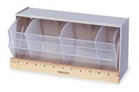 2TA97 Tip Out Bin, Dividable, W 11 7/8, Ivory