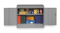 2TEP6 Desk Height Cabinet, Welded, Gray