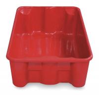 2TJ99 Stacking/Nesting Container, HD, Red