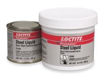 2TKP7 Steel Liquid, 2 Part, Gray, 4 Lb, Kit