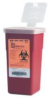 2TUW7 Sharps Container, 1/4 Gal., Hinged Lid