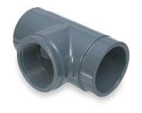 2PMD5 Tee, 1 In, Slip Socket X FNPT, PVC