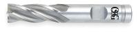 2MYE3 End Mill, Co, TiN, 1/4, 4 FL, SGL Sq End, CC