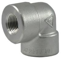 2TY91 Elbow, 90 Degree, 1 In, 316 Stainless Steel