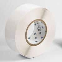 2TYV5 Label, White, 2 In. W, Polyester