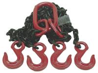 2UKF8 Chain Sling, G80, QOS, Alloy Steel, 5 ft. L