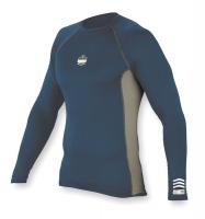 2UMJ7 Long Sleeve T-Shirt, Navy/Gray, 3XL