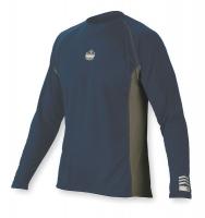 2UMN8 Long Sleeve T-Shirt, Navy/Gray, XL