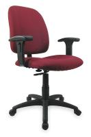 2UMT7 Task Chair w/Arms, Burgundy, Fabric