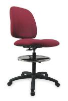 2UMT8 Drafting Chair, 45 1/2 In H, Brgndy