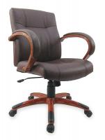 2UMV2 Mnger Leather Chair, Oxblood
