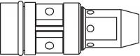 2URV8 Tip Adapter, For Miller Gun M-10/15, PK 5