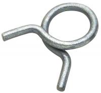 2UTH9 Hose Clamp, Dia 0.531x0.092, Grn, Pk 100