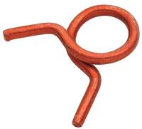 2UTJ5 Hose Clamp, Dia 0.687x0.112, Red, Pk 100