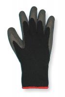 2UUA8 Coated Gloves, L, Black, PR