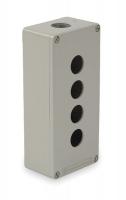 2UYY7 Push Button Enclosure, 22mm, 4 Holes, Zinc