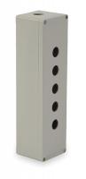 2UYY8 Push Button Enclosure, 22mm, 5 Holes, Al