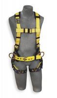 2UZH6 Full Body Harness, L, 420 lb., Blue/Yellow