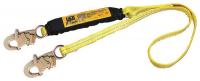 2UZU4 Lanyard, 1 Leg, Polyester, Yellow