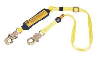 2UZU6 Lanyard, 1 Leg, Polyester, Yellow