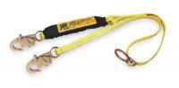 2UZU9 Lanyard, 1 Leg, Polyester, Yellow