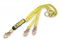 2UZV1 Lanyard, 2 Leg, Polyester, Yellow