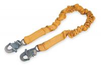 2UZV5 Lanyard, 1 Leg, Polyester, Yellow