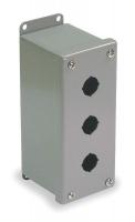 2VB61 Enclosure, Pushbutton, Miniature, 3 Holes