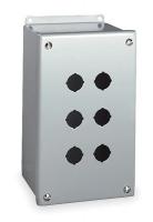 2VB69 Enclosure, Pushbutton, Extra Deep, 6 Holes