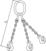 2VCL9 Chain Sling, G120, TOG, Alloy Steel, 10 ft L