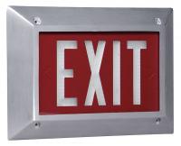 2VDE8 Self-Luminous Exit Sign, 10 yr., 1 Face