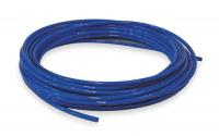 2VDW1 Tubing, 1/8 In OD, Nylon, Blue, 100 Ft