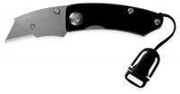 2VEP4 Folding Mini Utility Knife, Black/Silver