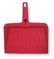 2VEY1 Hand Held Dust Pan, Plastic, 12 In. W, Red