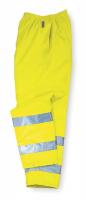 2VGL1 Hi-Vis Breathable Rain Pants, Ylw/Grn, XL