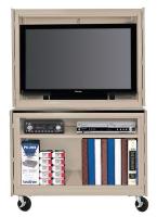 2VHL4 Plasma/LCD TV Cabinet, Mobile, Black